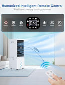 COOLECH Portable Air Conditioners w/Remote, 4 Modes & 3 Speeds, Off White - Brand New