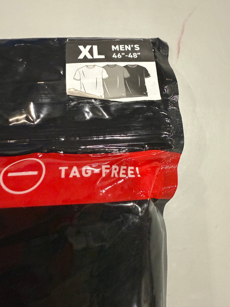 PUMA 3 PACK PUMA PREMIUM SOFT CREW NECK T SHIRTS SIZE: MEN XL - BLACK WHITE GRAY - Brand New