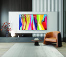 LG 65 Inch Class C2 OLED EVO 4K UHD Smart WEBOS TV 22 OLED65C2AUA - Dark Silver - Like New