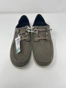 SKECHERS MEN'S RELAXED MEMORY FOAM SLIP-ON SHOES - SIZE: MEN 8 - GRAY & BROWN - Brand New