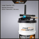 FOUR UNCLES 6.5L Oil Extractor, Pneumatic/Manual Vacuum Fluid Extractor, 79300m5 - Like New