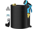 NEWESY 100FT EXPANDABLE GARDEN HOSE WITH NOZZLE - BLACK - Scratch & Dent