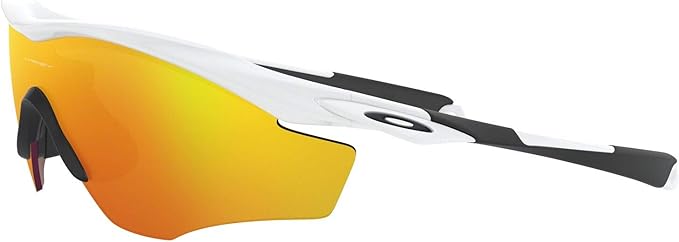OAKLEY M2 Frame XL Rectangular Sunglasses OO9343 Polished White/Fire Iridium - Like New