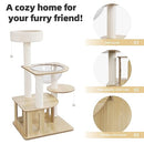 Sthdofrpaits Cat Tree, Modern Cat Tower for Indoor Cats - B0CCNRXFSB - Brown - Brand New