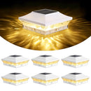 Brightever 4x4 3.5x3.5 Solar Post Cap Lights 6-Pack White - Like New