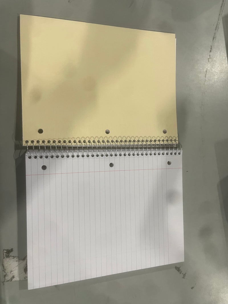 OFFICE DEPOT WIREBOUND NOTEBOOK 8" X 10-1/2", WIDE RULED, 180 SHEETS - TEAL - Like New