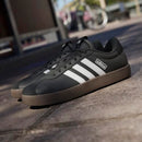 ADIDAS WOMEN VL COURT 3.0 SNEAKERS CORE BLACK CLOUD WHITE SIZE 6.5 - Like New