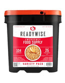 READY WISE READYWISE READYWISE - VARIETY PACK BUCKET, 104 SERVINGS - RED/BLACK - Brand New