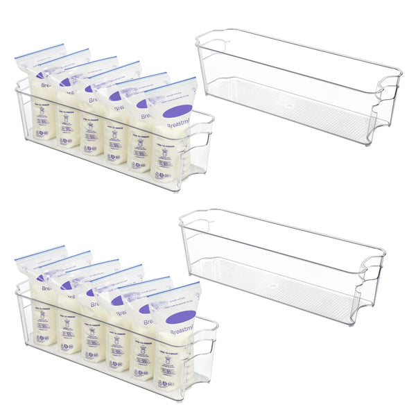 VTOPMART BREASTMILK STORAGE CONTAINER 4PCS SET USVM05003 - CLEAR - Like New