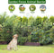 BILIBOMPA 10 PANELS DECORATIVE GARDEN FENCE - 32 IN (H) X 26 FT (L) - BLACK - Like New