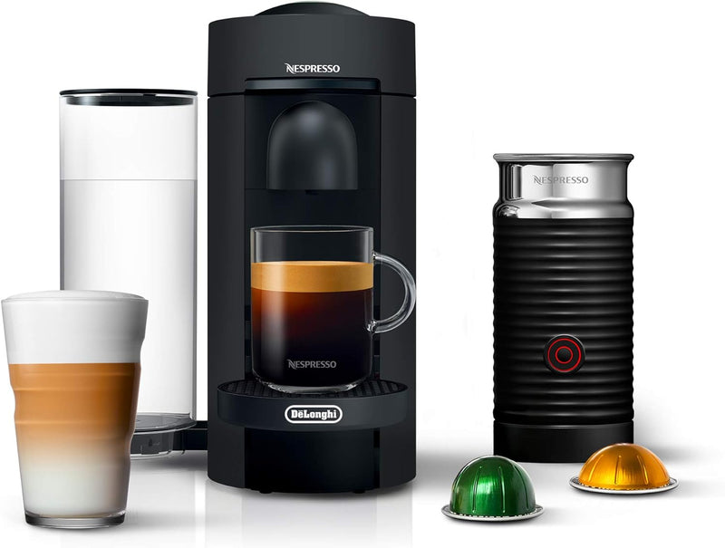 Nespresso VertuoPlus Deluxe Coffee and Espresso Machine, 5 ounces - Matte Black Like New