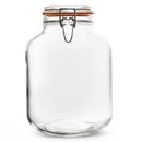 AMICI HOME GLASS HERMETIC PRESERVING CANNING JAR EXT, 105 OZ - 7AB026 - CLEAR - Like New