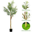 Olive Artificial Silk Tree Faux Potted Silk Tree Large Faux Olive 5FT 2Packs - Brand New