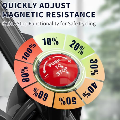 UPREIGN STATIONARY BIKES,EXERCISE BIKES FOR HOME PS105-UR - BLACK - Like New