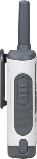 Motorola Talkabout Rechargeable Two-Way Radios, 2 Pack - White Like New