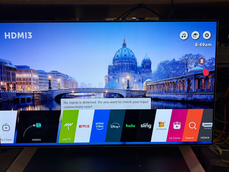 LG 55INCH CLASS OLED EVO C4 SERIES TV WITH WEBOS 24 - WHITE (NO STANDS) - Like New