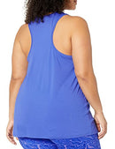 AMAZON ESSENTIALS WOMEN'S ACTIVE TECH STRETCH TANK TOP PACK OF 2 XS - BLUE/PINK - Brand New