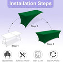 ABCCANOPY 2 Pack 4 FT Forest Green Spandex Table Cover Stretch Fitted - Like New