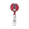 ADVANTUS TRANSLUCENT RETRACTABLE ID CARD REEL 30" EXTENSION RED 12/PACK - Brand New
