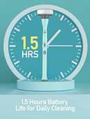 LYSYMO ELECTRIC SPIN SCRUBBER CORDLESS BATHROOM POWER SCRUBBER TEAL - Like New