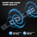 MZEIBO KY-2020D SOUND BAR SPEAKER 2.0 CHANNELS REMOTE CONTROL BLUETOOTH - BLACK - Like New