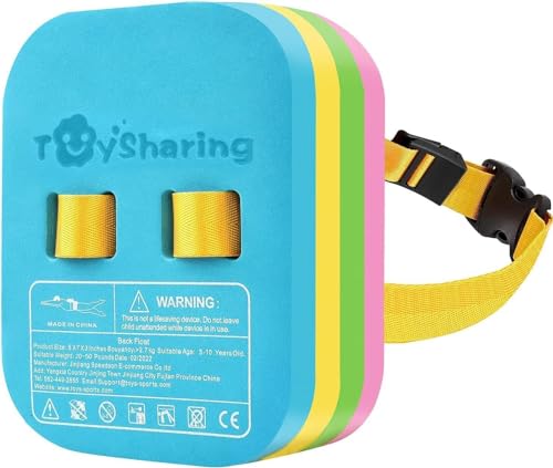 TOYSHARING SWIM FLOAT KIDS BELT BACK: POOL BUBBLE WATER TRAINER 3-12 YR OLD - Like New