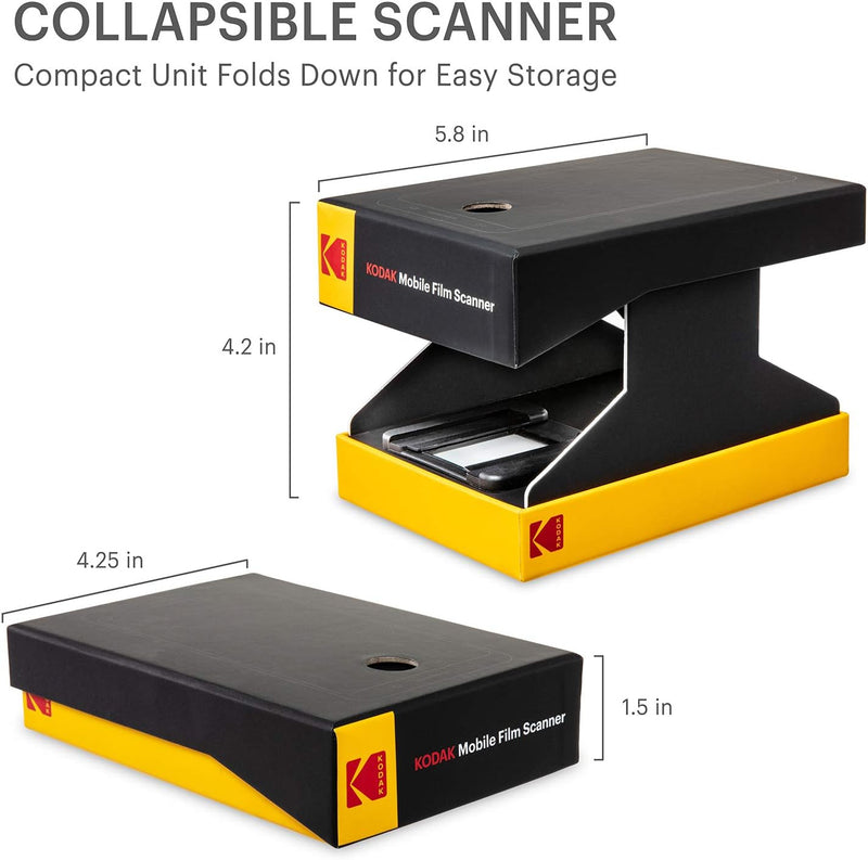 KODAK Mobile Film Scanner Scan and Play with Old 35mm Film RODMFS50 - Like New