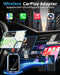 UBEESIZE WIRELESS CARPLAY ADAPTER (2025) SEAMLESS WIRELESS UPGRADE - BLACK - Brand New