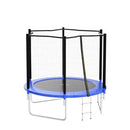 AOTOB TRAMPOLINE WITH SAFETY ENCLOSURE NET OUTDOOR TRAMPOLINE BASKETBALL HOOP - Like New