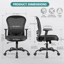 PRIMY OFFICE CHAIR ERGONOMIC COMPUTER DESK HIGH BACK 2D ADJUSTABLE PR959 - BLACK - Like New
