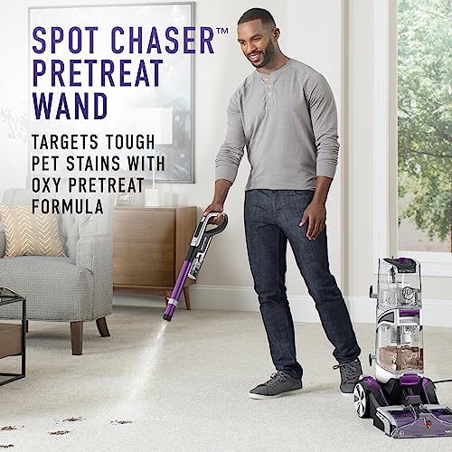 HOOVER SMARTWASH AUTOMATIC CARPET CLEANER CHASER REMOVER FH53050 - PURPLE - Like New