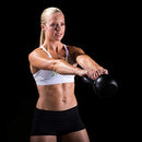 ProsourceFit Solid Cast Iron Kettlebells Weights for Full Body Workout, 20 LB - Like New