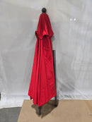 CALIFORNIA UMBRELLA 9' ROUND ALUMINUM MARKET UMBRELLA - LOGO RED - Like New