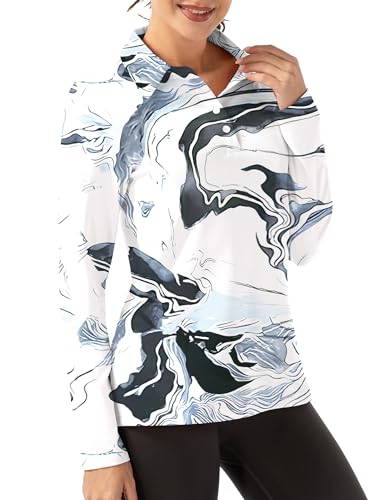 FKEEP WOMEN LONG SLEEVE POLO SHIRT GOLF SPORT TOP ATHLETIC - SIZE MEDIUM - Like New