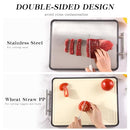 KUNDITA STAINLESS STEEL CUTTING BOARD DOUBLE SIDED CUTTING BOARD (16”×12”) - Brand New