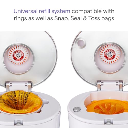 MUNCHKIN STEP™ DIAPER PAIL POWERED BY ARM & HAMMER WHITE 15901 - Like New