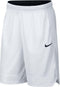 AJ3914-100 NIKE DRI-FIT ICON MEN'S SHORTS WHITE/BLACK SIZE L - Brand New