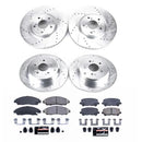 Power Stop K5369 Front Rear Z23 Pads Drilled Slotted Rotors Kit 3 Vehicles - Like New