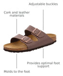 BIRKENSTOCK ARIZONA BS SANDALS - SIZE 8 MEN - MOCHA - Brand New