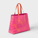 OPEN STORY WATER RESISTANT REVERSIBLE TOTE BAG - PINK/CORAL - Scratch & Dent