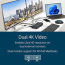 Kensington SD4781P USB-C & USB-A DisplayLink Docking Station Dual 4K Display - Like New