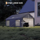 GARVEE PORTABLE GARAGE FOR CARS & BOATS, 10 X 20 FT STEEL CARPORT - GRAY - Like New