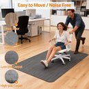 GARVEE 48"X60" OFFICE CHAIR MAT FOR HARDWOOD FLOORS: ANTI-SLIP - BLACK - Like New