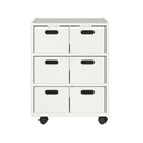 JELA-USA JELA SOLID WOOD ROLL CART CUBBY - WHITE - Like New