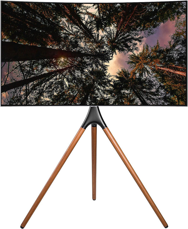 TechOrbits Tripod TV Stand with Mount, Universal Fit 45" to 65" TVs - Like New