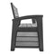 KETER HUDSON 60 GALLON CAPACITY OUTDOOR PATIO STORAGE BENCH - GRAY - Like New