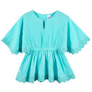 GERBER BABY GIRL'S TODDLER KAFTAN SWIM COVER UP, 3890111DA, AQUA, 3T - AQUA - Like New