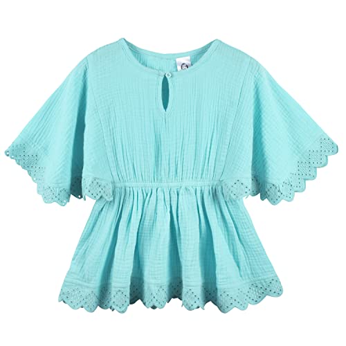 GERBER BABY GIRL'S TODDLER KAFTAN SWIM COVER UP, 3890111DA, AQUA, 3T - AQUA - Like New