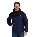 OMRB1631 Reebok Mens Midweight Puffer Jacket, Vector Navy, XL - Brand New