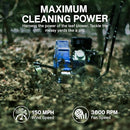 LANDWORKS WALK-BEHIND LEAF BLOWER 7HP 212CC GAS ENGINE 1500 CFM GUO022 - BLUE - Like New